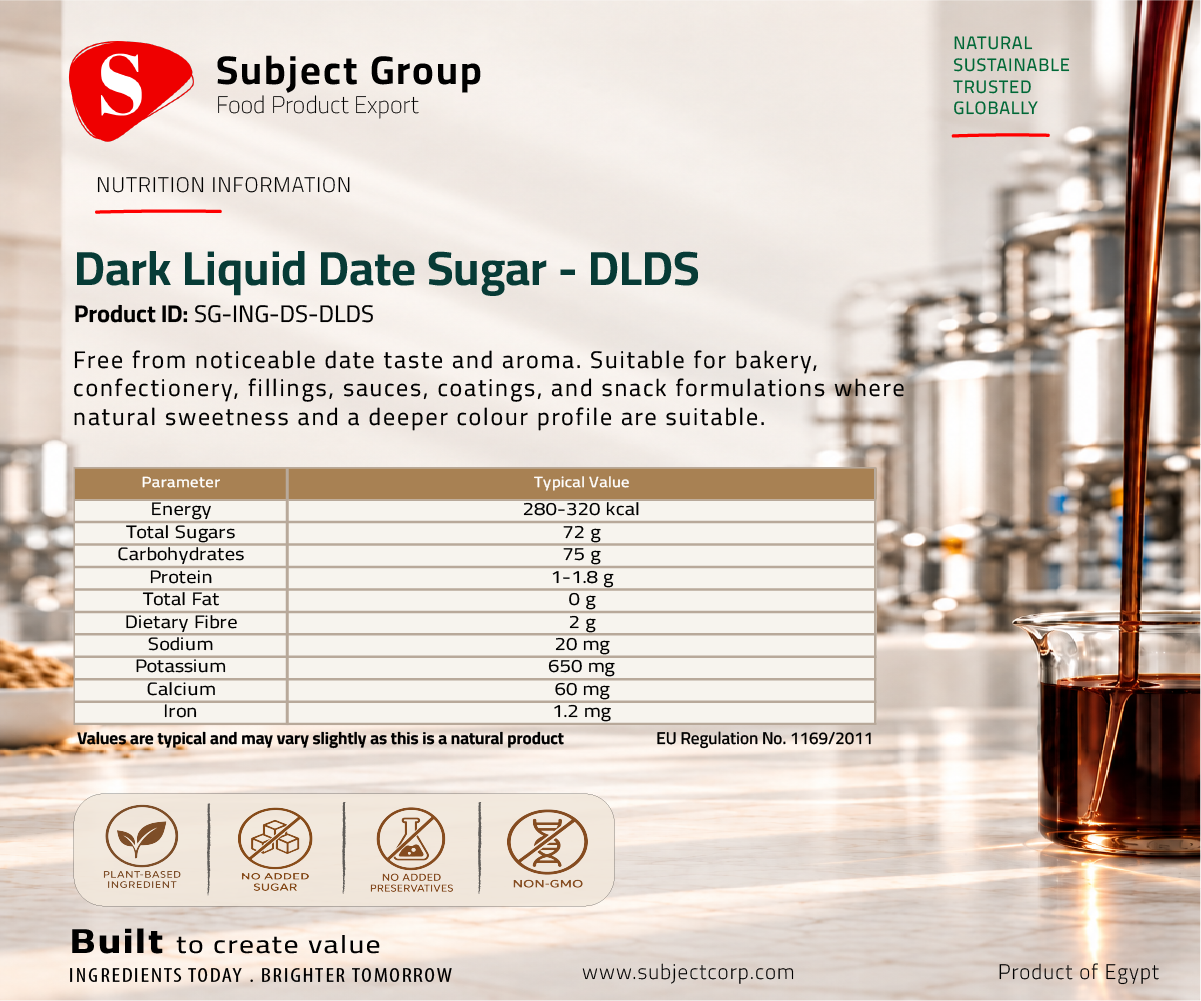 Dark Liquid Date Sugar