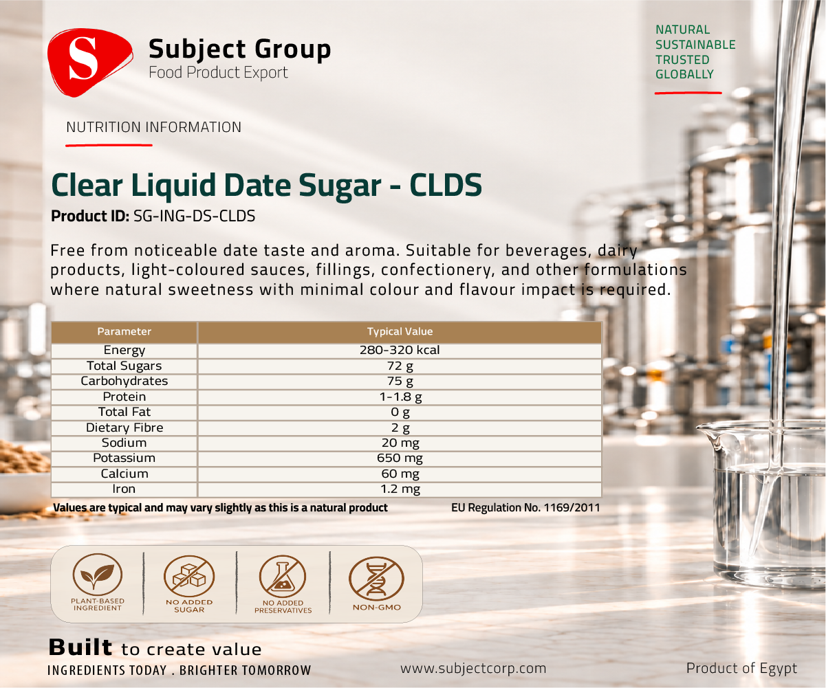 Clear Liquid Date Sugar